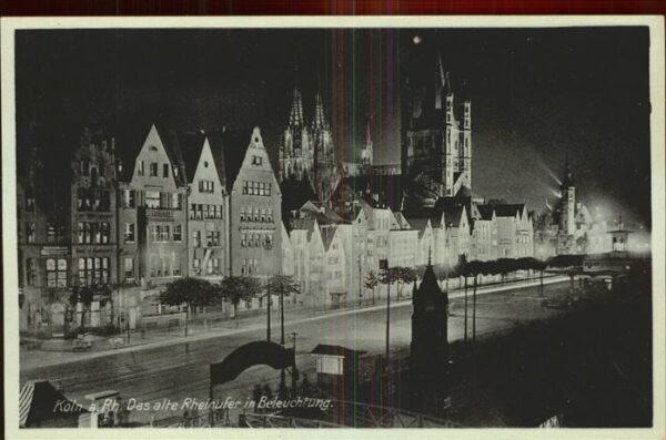 Koeln Rhein altes Rheinufer