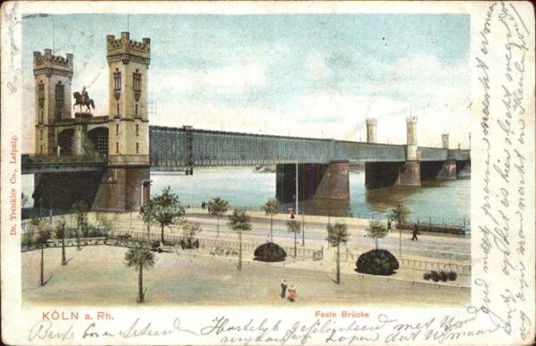Koeln Rhein Feste Brücke