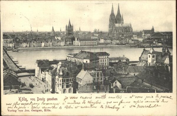 Koeln Rhein von Deutz aus