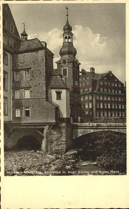 Monschau evang. Kirche Rotes Haus