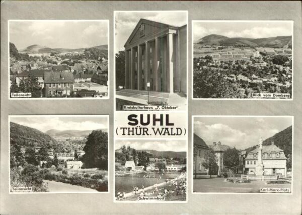 Suhl Thueringer Wald Kreiskulturhaus Schwimmbad Karl-Marx-Pl