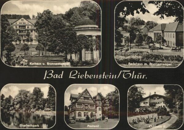 Bad Liebenstein Badehaus Brunnentempel Kurhaus Elisabet