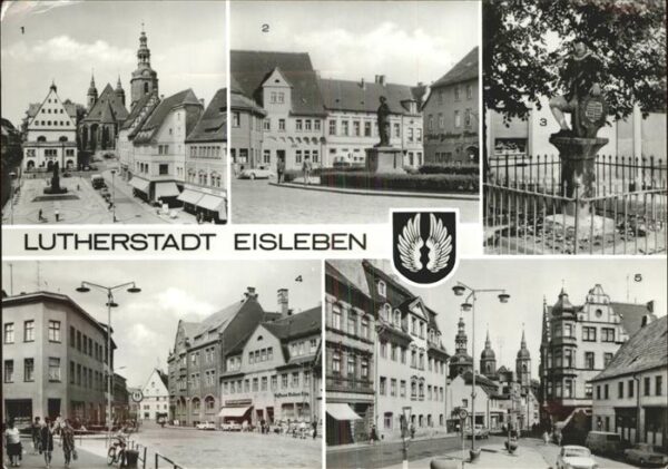 Eisleben Marktplatz Lutherdenkmal Lenindenkmal K