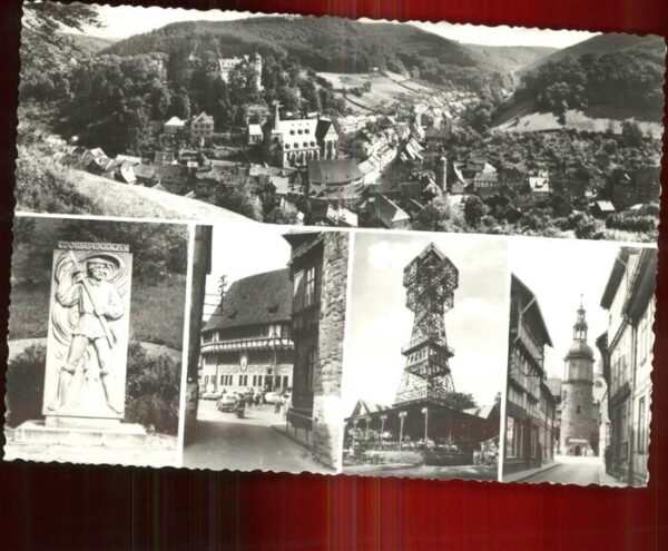 Stolberg Harz Müntzer-Denkmal Rathaus Josephskreuz Ma