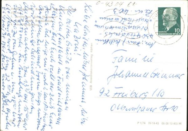 Friedrichsbrunn Harz Sanatorium Ernst Thälmann Hotel Brocken – Bild 2