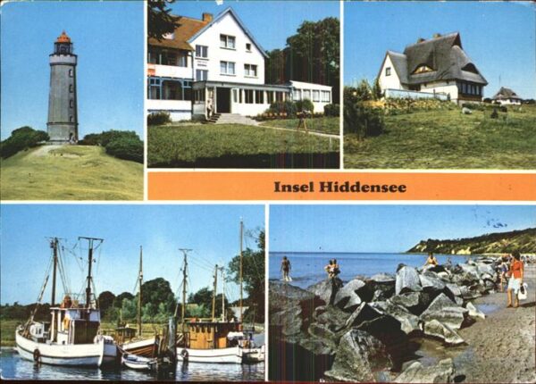 Kloster Hiddensee Leuchtturm Erholungsheim Hitthim Fische