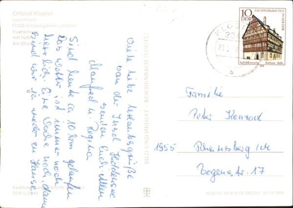 Kloster Hiddensee Leuchtturm Erholungsheim Hitthim Fische – Bild 2