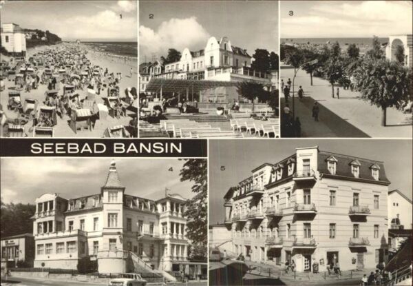 Bansin Ostseebad Strand Promenade Erholungsheime