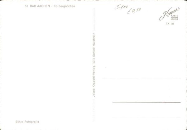 Aachen Körbergäßchen – Bild 2