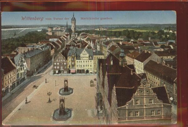Wittenberg Lutherstadt von der Marktkirche gesehen