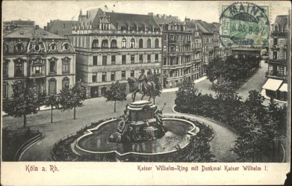 Koeln Rhein Kaiser Wilhelm-Ring Denkmal Kaiser Wilh