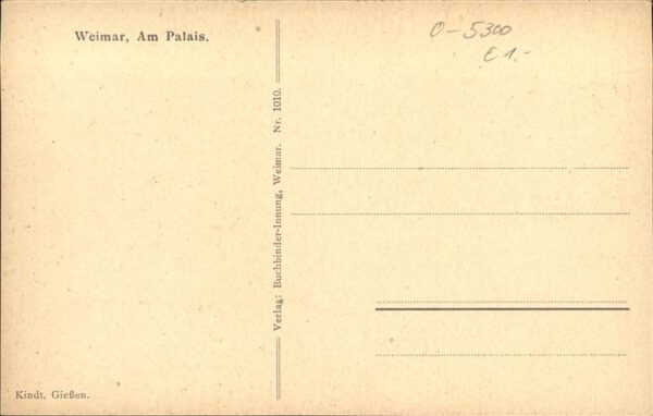 Weimar Thueringen Am Palais – Bild 2