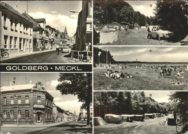 Goldberg Mecklenburg Straße des Friedens Postamt Straße des