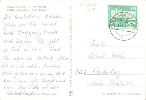 Boltenhagen Ostseebad FDGB-Erholungsheim Fritz Reuter – Bild 2