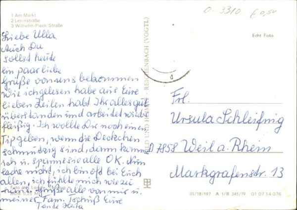 Calbe Saale Am Markt Leninstraße Wilhelm-Pieck-Stra – Bild 2