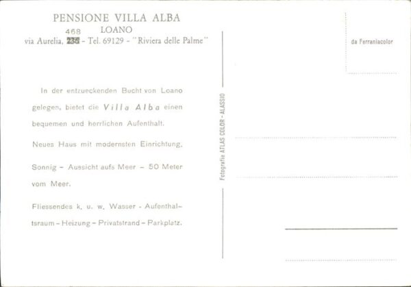 Loano Pensione Villa Alba Uferpromenade Rivie – Bild 2