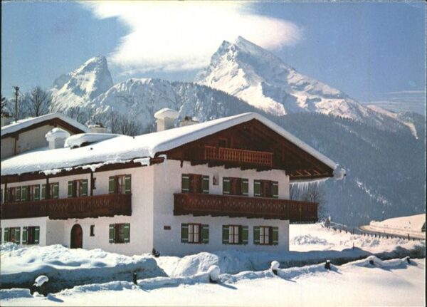 Schoenau Koenigssee Bauernhaus Watzmann Berchtesgadener Alp