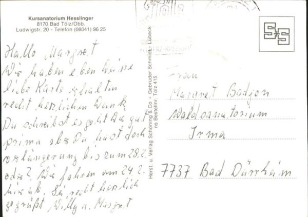 Bad Toelz Kursanatorium Hesslinger – Bild 2