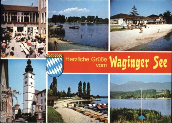 Waging See Strassenfest Kirche Partie am Waginger