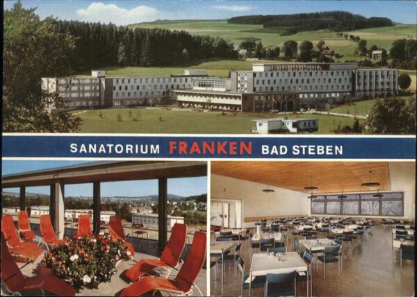 Bad Steben BfA Sanatorium Franken Kurklinik Terras