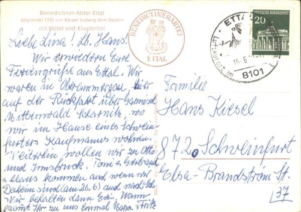 Ettal Benediktiner Abtei Kaiser Ludwig der Ba – Bild 2