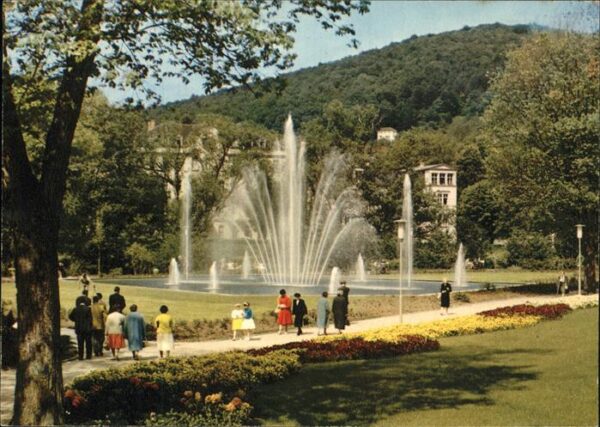 Bad Kissingen Springbrunnen im Rosengarten