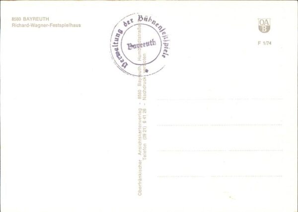 Bayreuth Richard Wagner Festspielhaus – Bild 2