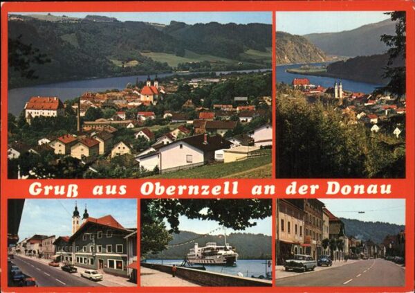Obernzell Panorama Uferpromenade Donau Fährschiff