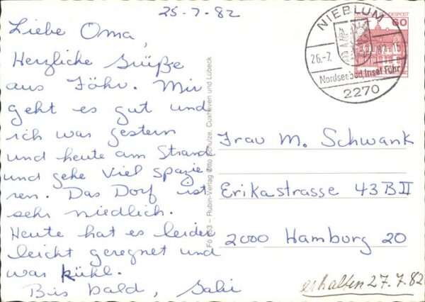 Insel Foehr Wyk Wellenbad Strand Anlegebrücke Schif – Bild 2