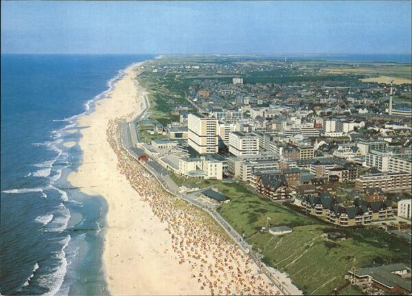 Westerland Sylt Strand Fliegeraufnahme