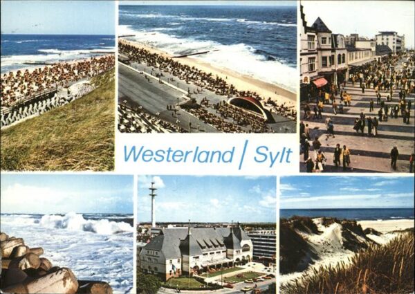 Westerland Sylt Strand Konzertpavillon Brandung Düne Ku