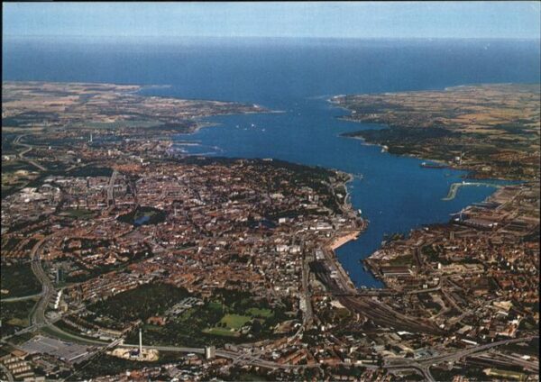Kiel Stadt und Förde mit Blick auf die Ostse