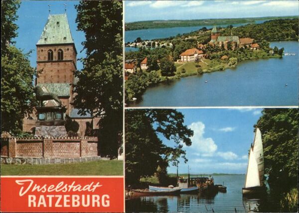 Ratzeburg Inselstadt Kirche Segelboot