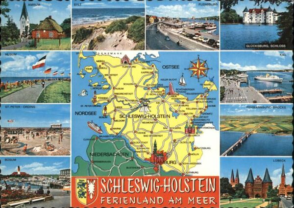Burg Fehmarn Übersichtskarte Schleswig Holstein Osts