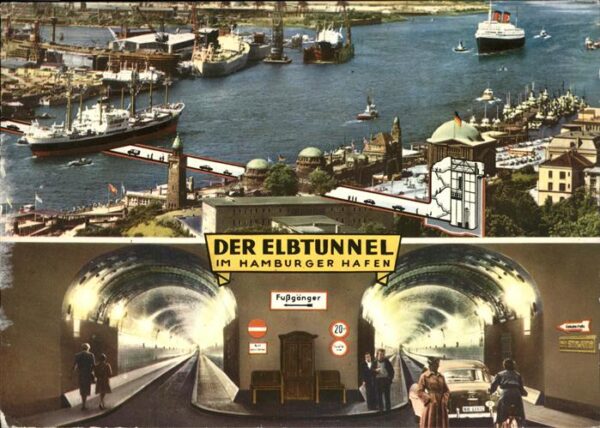 Hamburg Elbtunnel Hafen