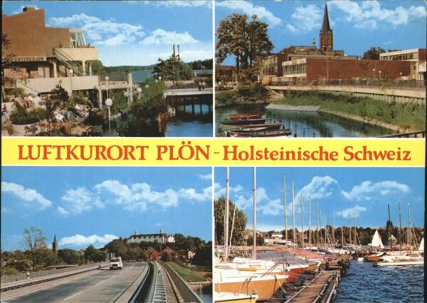 Ploen See Teilansichten Kirche Hafenpartie Schlos