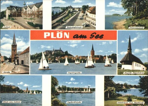 Ploen See Schloss Bahnhofstrasse Eisenbahn Prinze