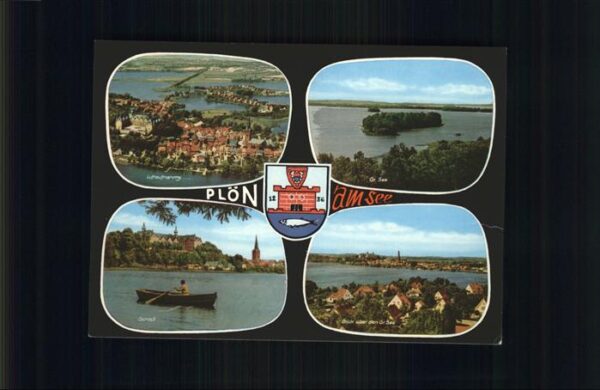 Ploen See Fliegeraufnahme Grosser See Schloss Kir