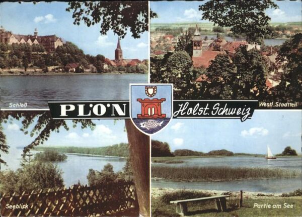 Ploen See Schloss westlicher Stadtteil Seeblick W