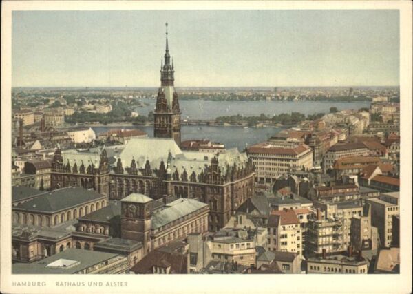 Hamburg Rathaus Alster