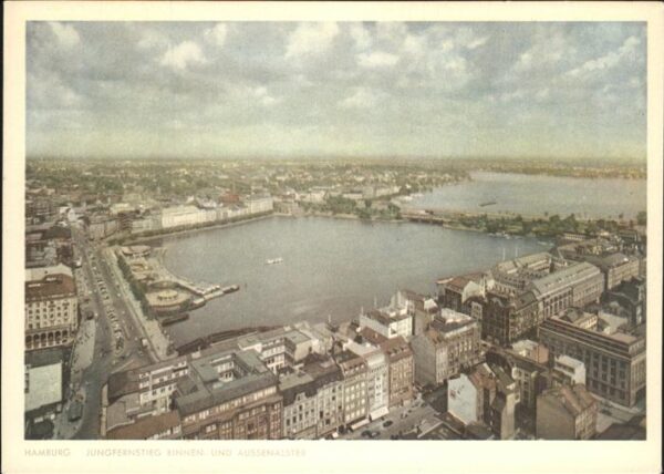 Hamburg Jungfernstieg und Binnen- und Aussenals