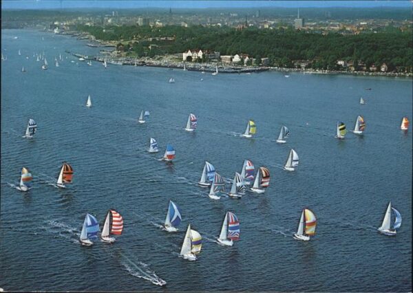 Kiel Segelregatta Kieler Woche Fliegeraufnah