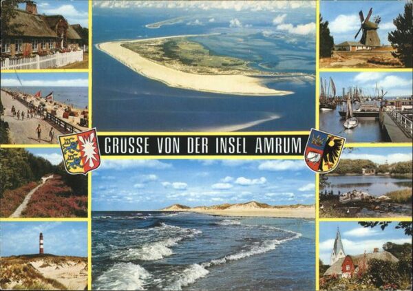 Amrum Friesenhaus Strand Leuchtturm Windmühle