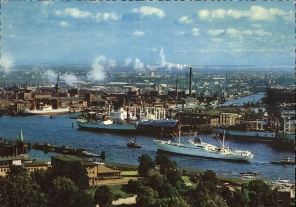 Hamburg Hafen Schiff Industrie