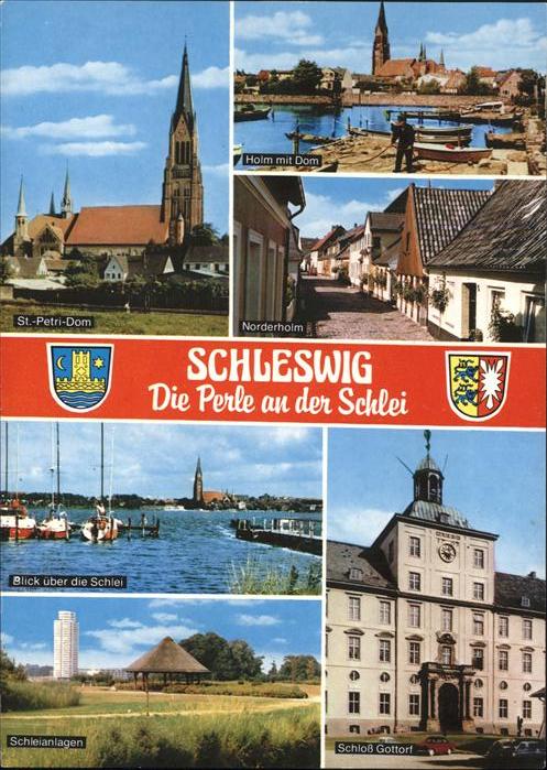 Schleswig Holstein St. Petri Dom Partie an der Schlei Park