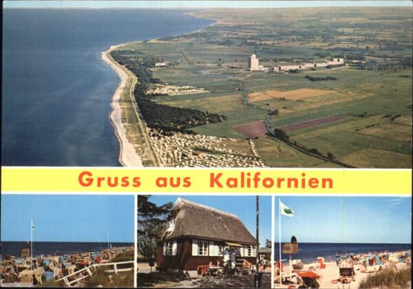 Kalifornien Ostseebad Fliegeraufnahme Strand