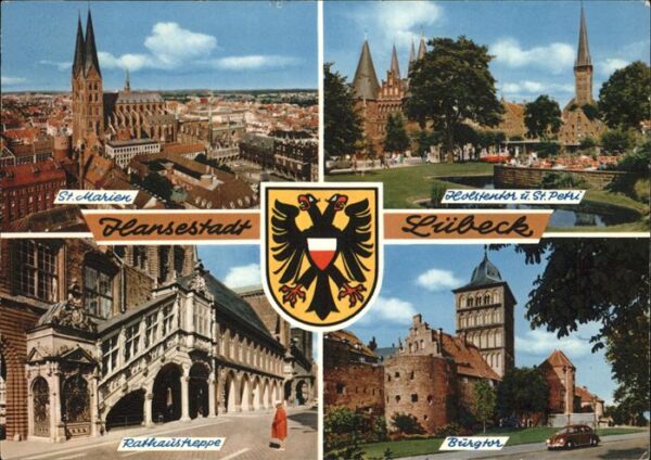 Luebeck St. Marien Kirche Holstentor St. Petri