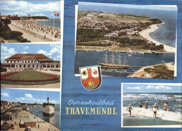 Travemuende Ostseebad Panorama Fliegeraufnahme Strand Hotel R