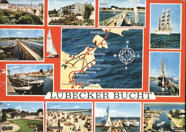 Travemuende Ostseebad Übersichtskarte Lübecker Bucht Gorch Fo