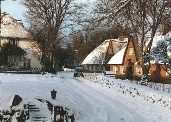 Keitum Sylt Dorfpartie im Winter